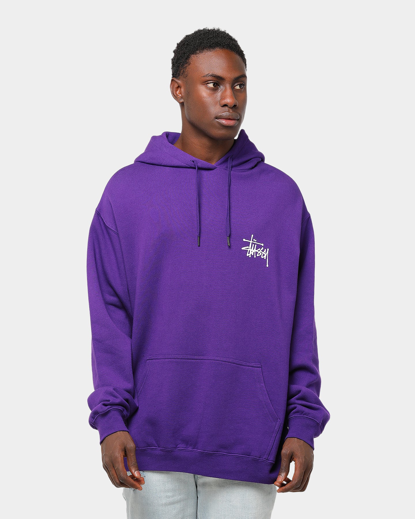 stussy hoodie purple