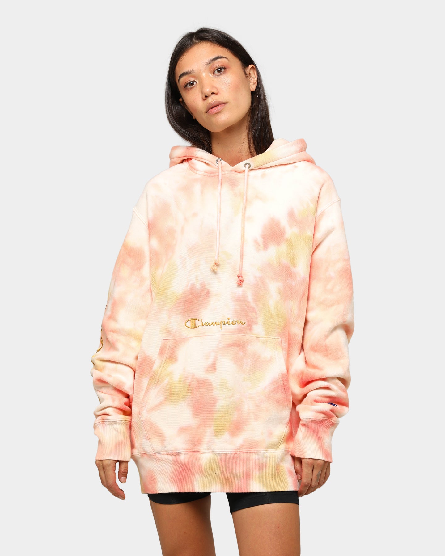 reverse weave cloud dye hoodie