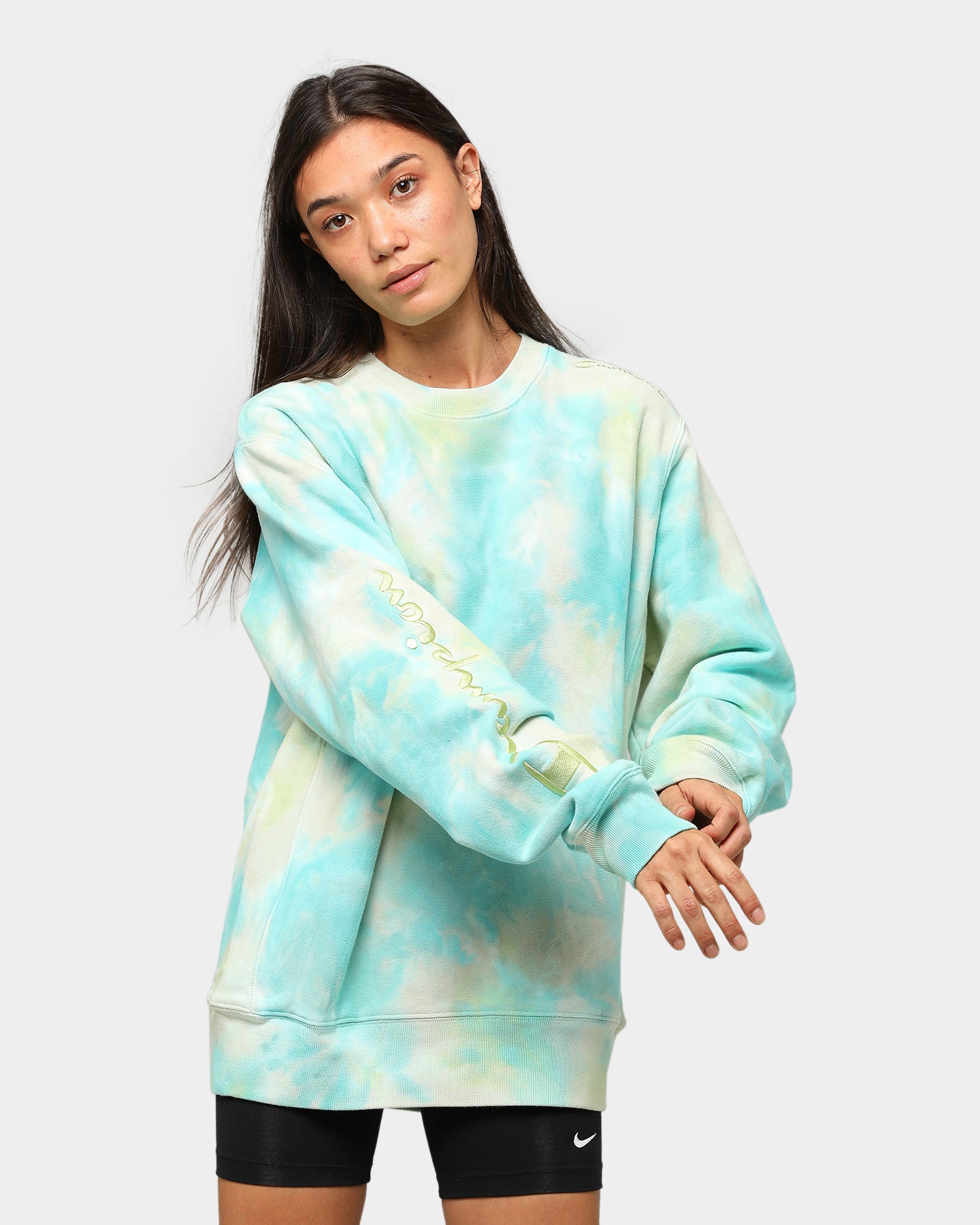 reverse weave cloud dye hoodie