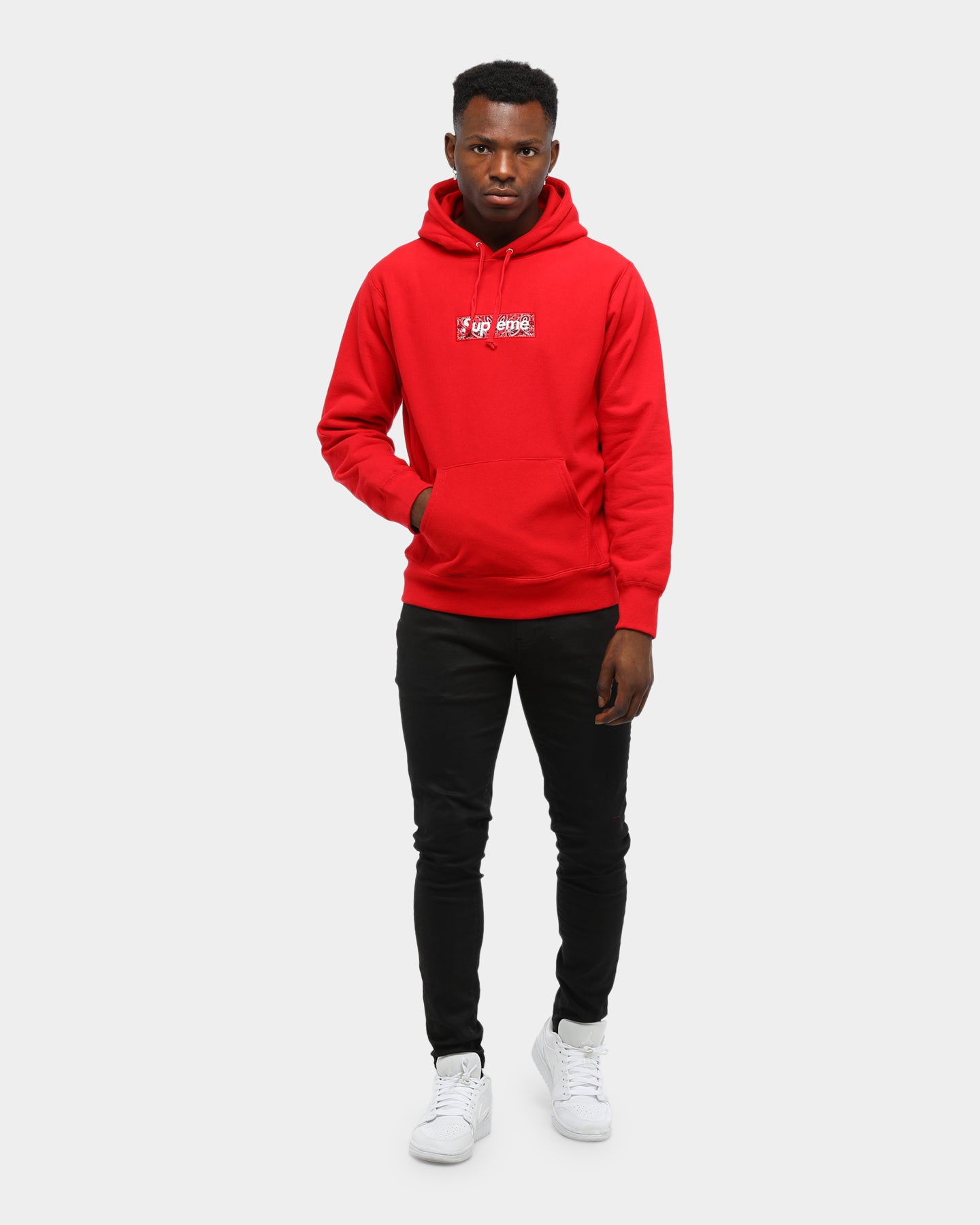 red supreme bogo hoodie