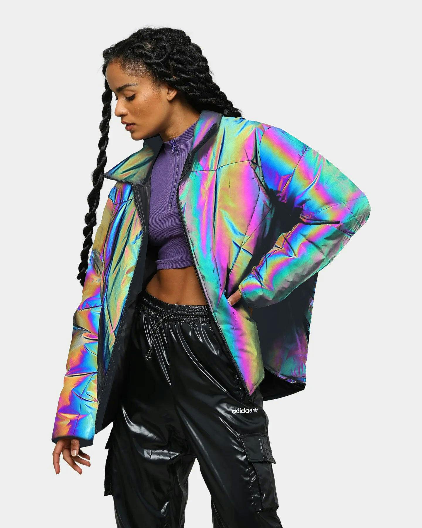 nb at iridescent puffer jacket