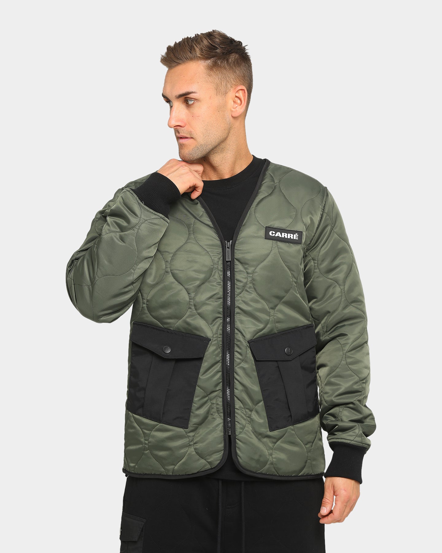 Carré Roadman Quilted Jacket Army Green 