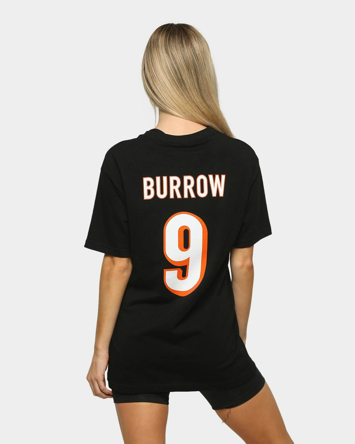 Mitchell Ness Cincinnati Bengals Joe Burrow 9 Nfl T Shirt Black Culture Kings Nz