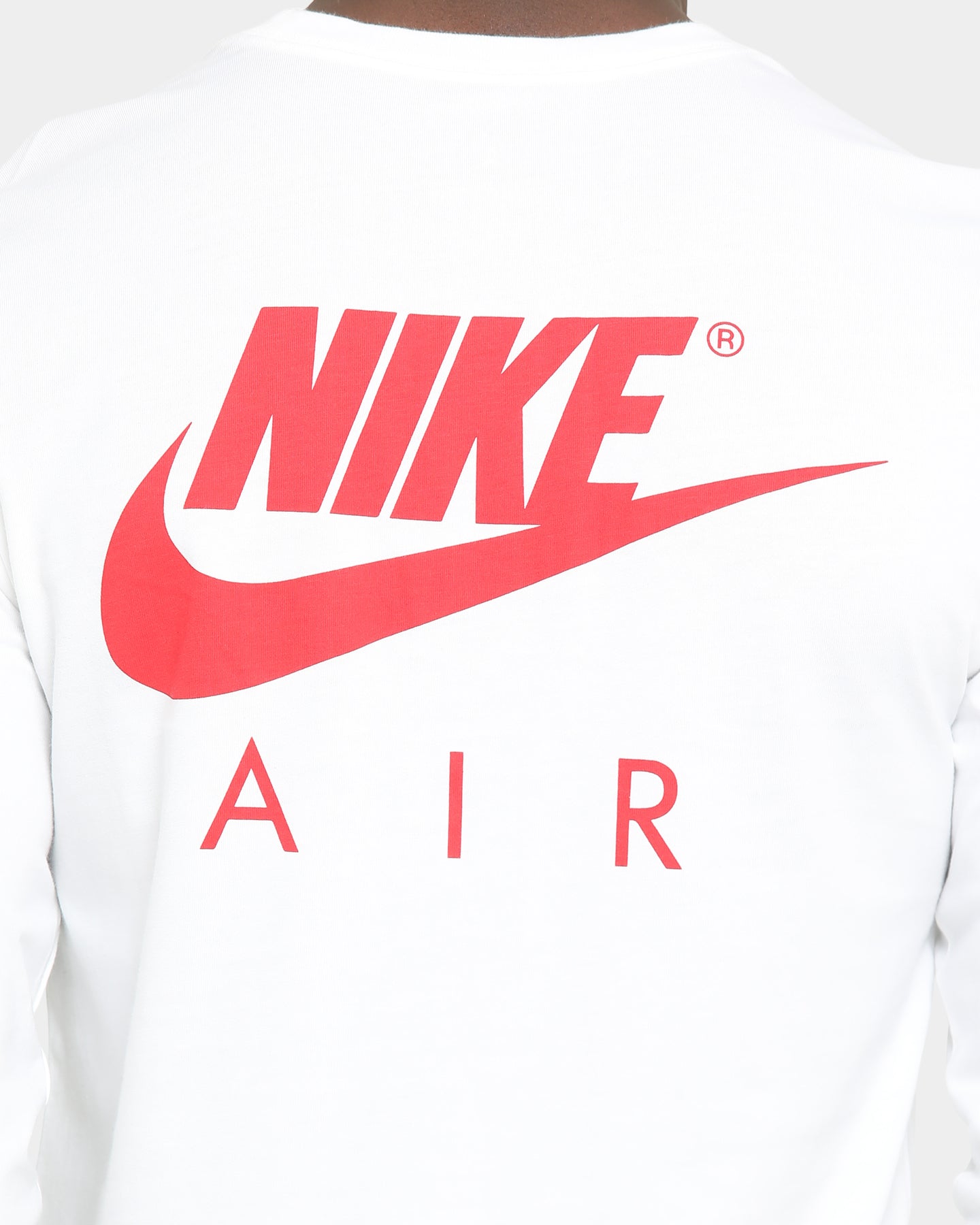 white and red jordan shirt