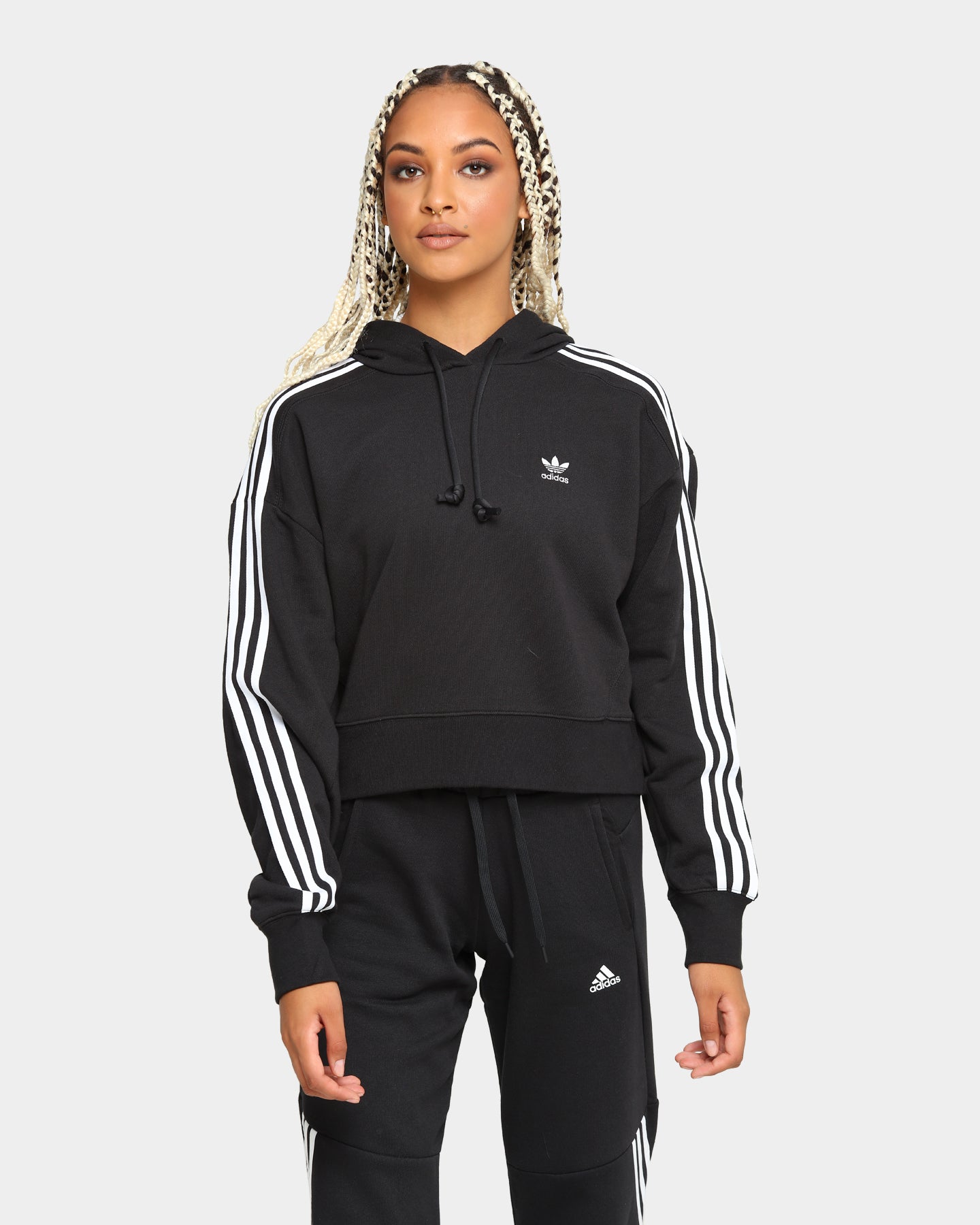 adidas short hoodie women's