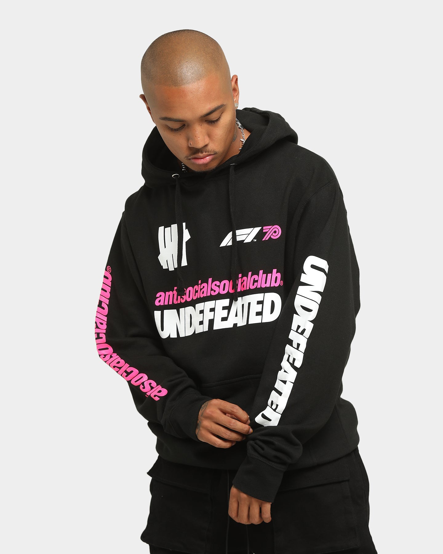 anti social hoodie black