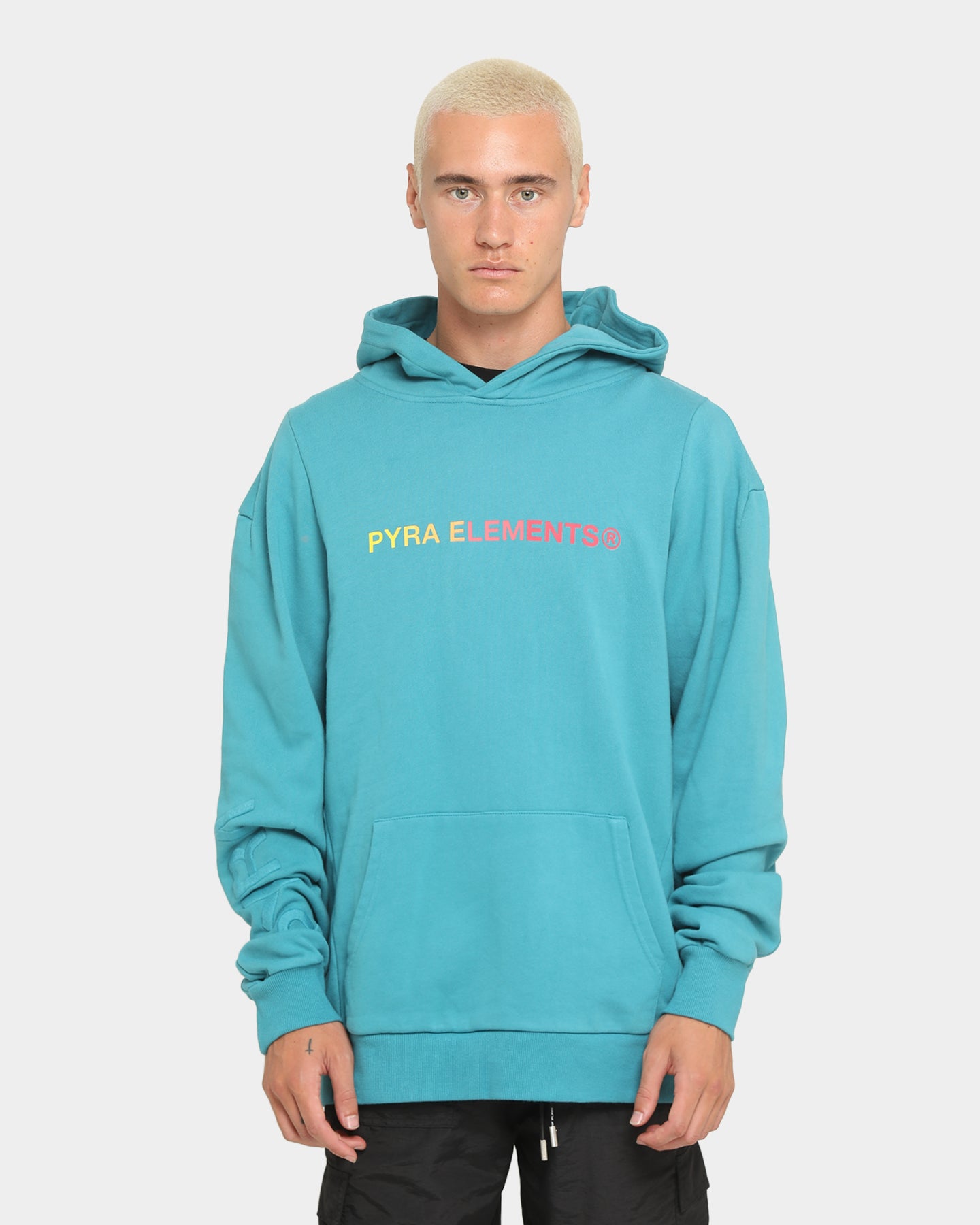 teal pink hoodie