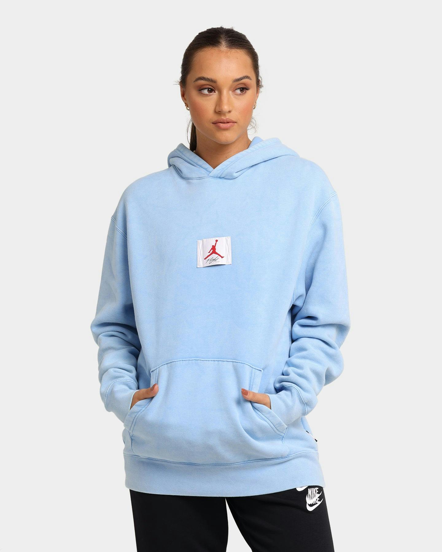 Jordan flight fleece hoodie university blue Clearance