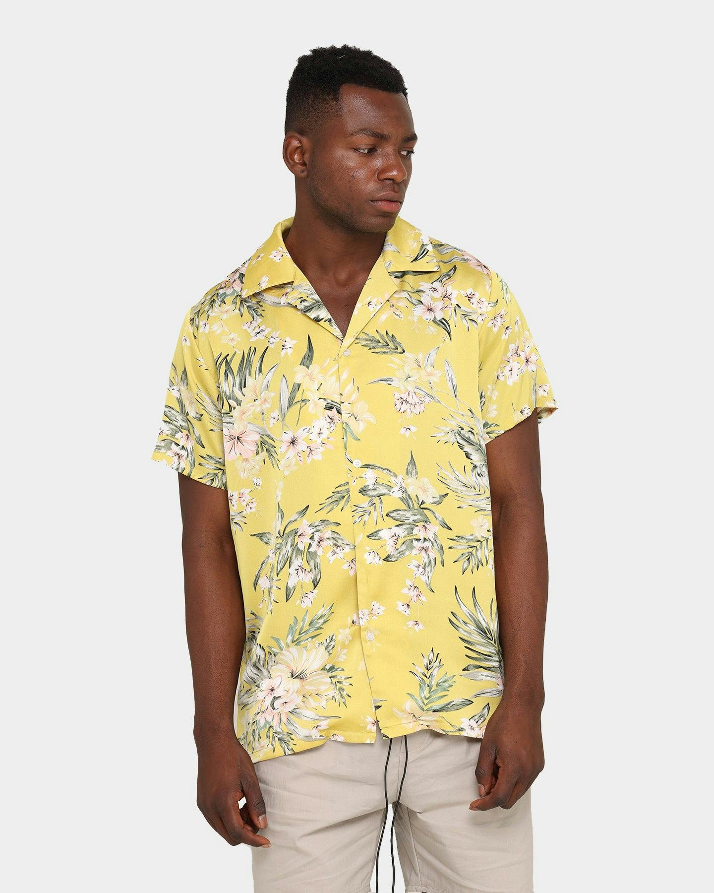 Club Paradise Lounge Shirt Yellow