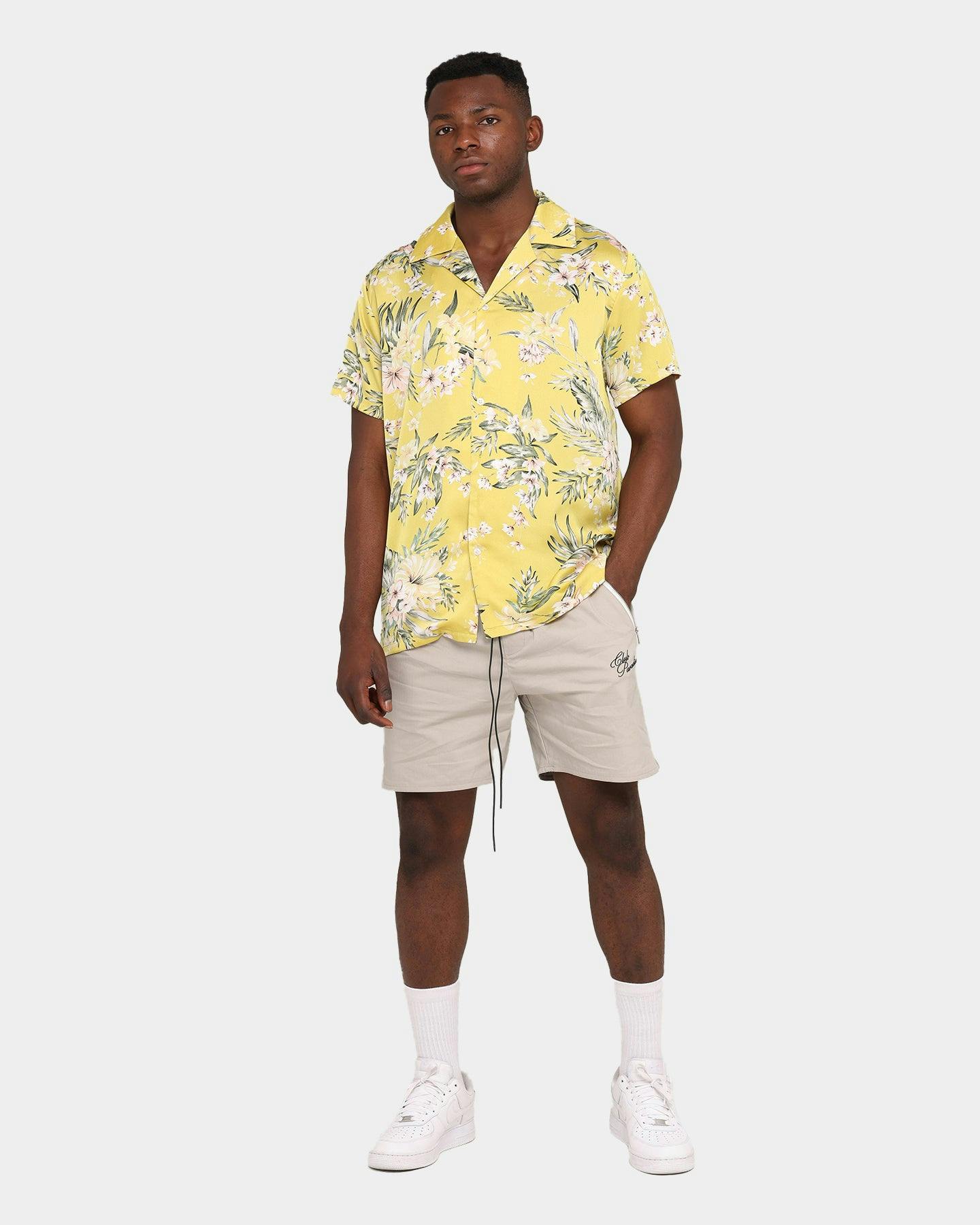 Club Paradise Lounge Shirt Yellow