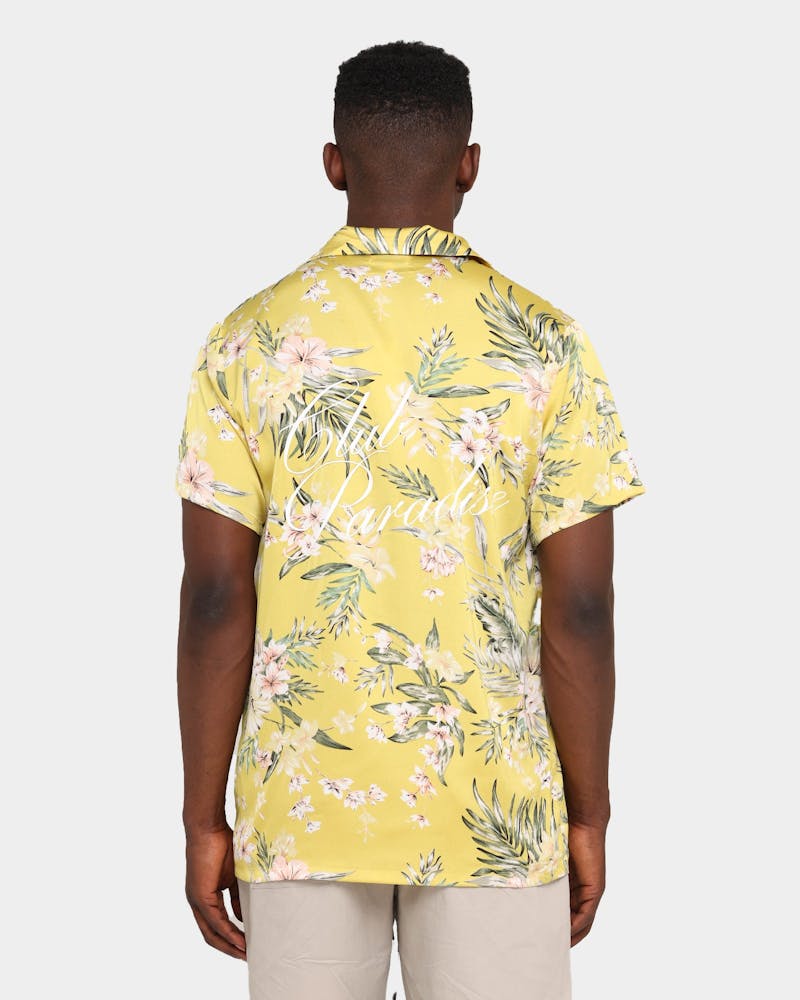 Club Paradise Lounge Shirt Yellow thumbnail - 3