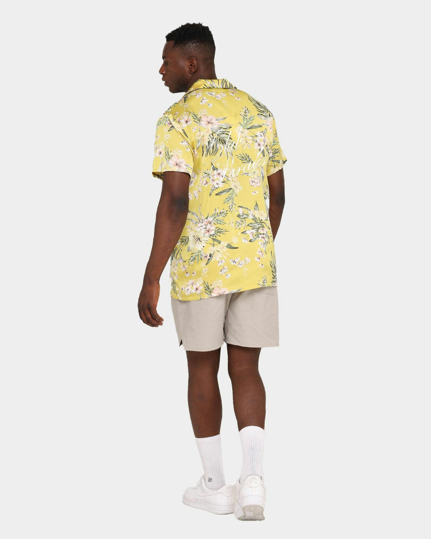 Club Paradise Lounge Shirt Yellow