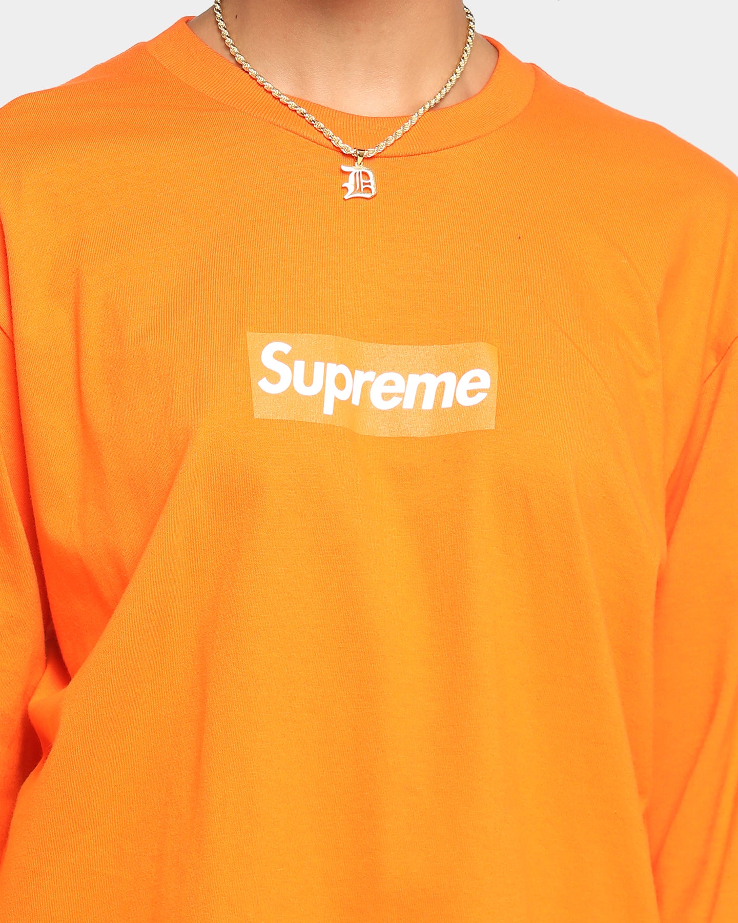 supreme orange t shirt