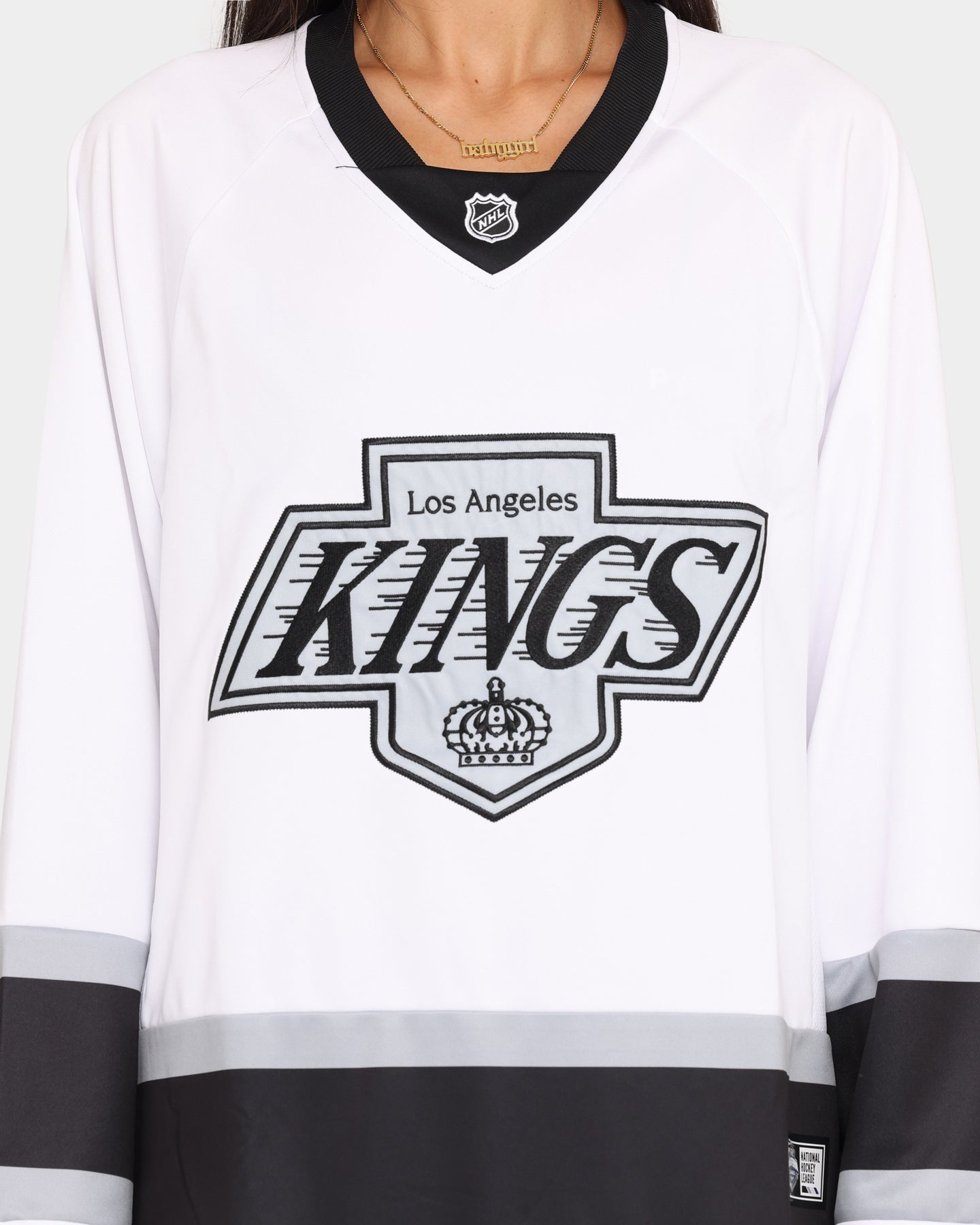 Majestic Athletic Los Angeles Kings NHL Replica Jersey White Culture   02027675 YW100 Womens 0040 