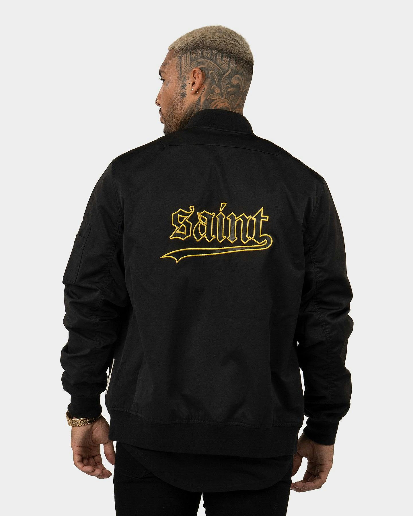 Saint Morta Westside Bomber Jacket Black | Culture Kings NZ