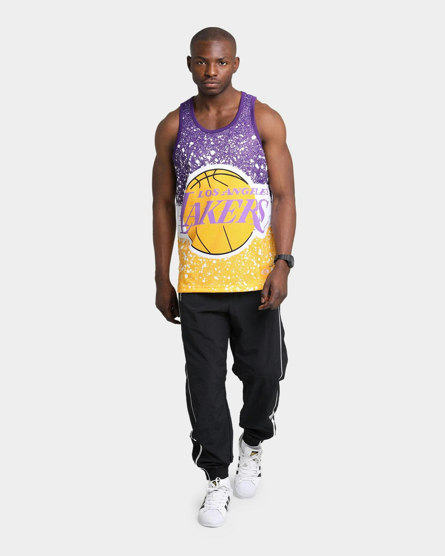 Mitchell & Ness Los Angeles Lakers Jumbotron Sublimated Tank Gold