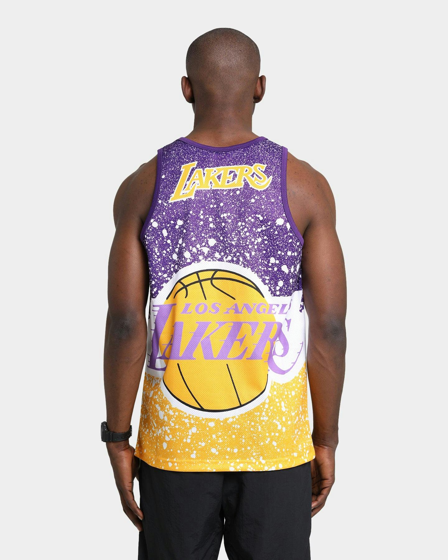 Mitchell & Ness Los Angeles Lakers Jumbotron Sublimated Tank Gold