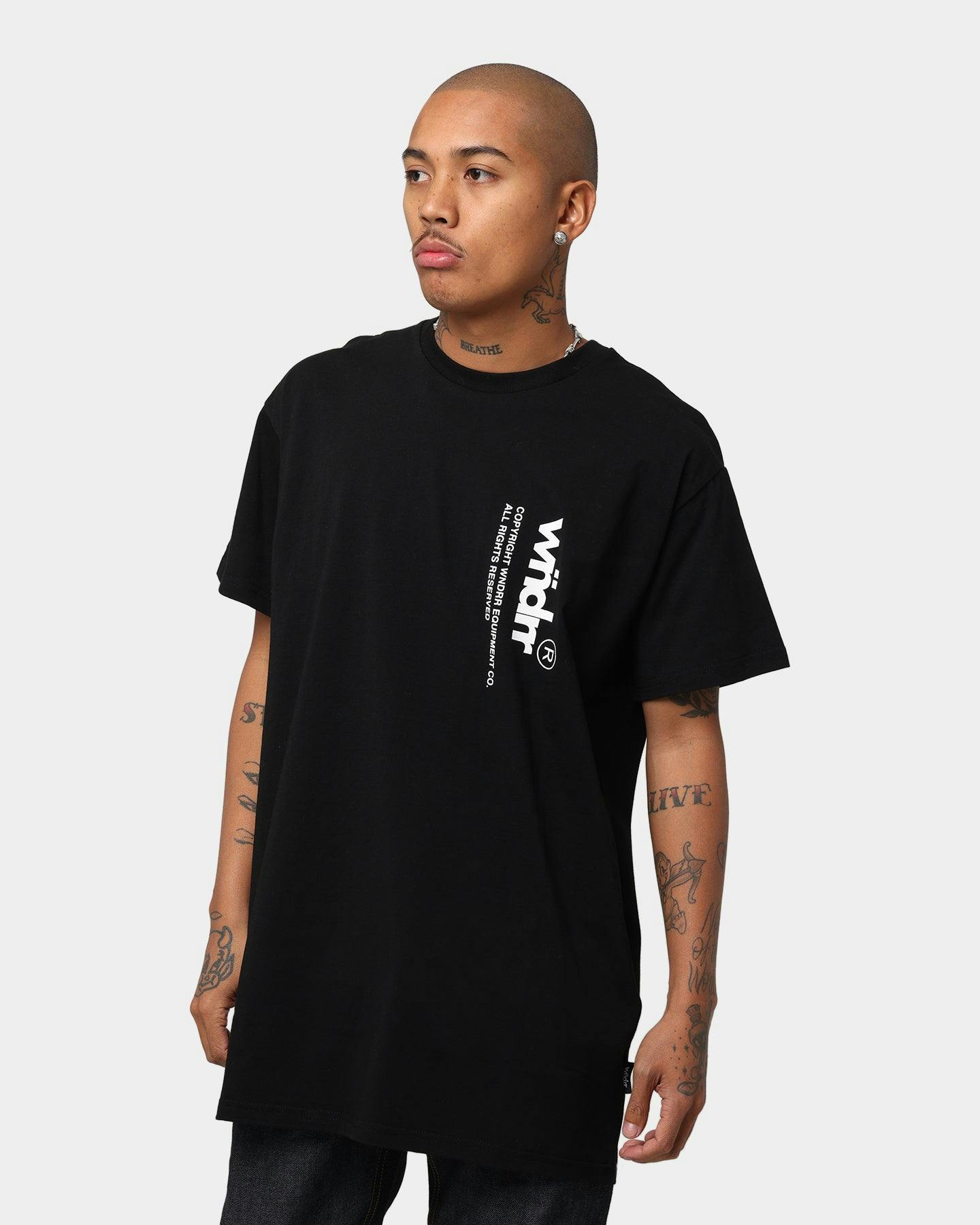 WNDRR Offset Custom Fit T-Shirt Black | Culture Kings NZ