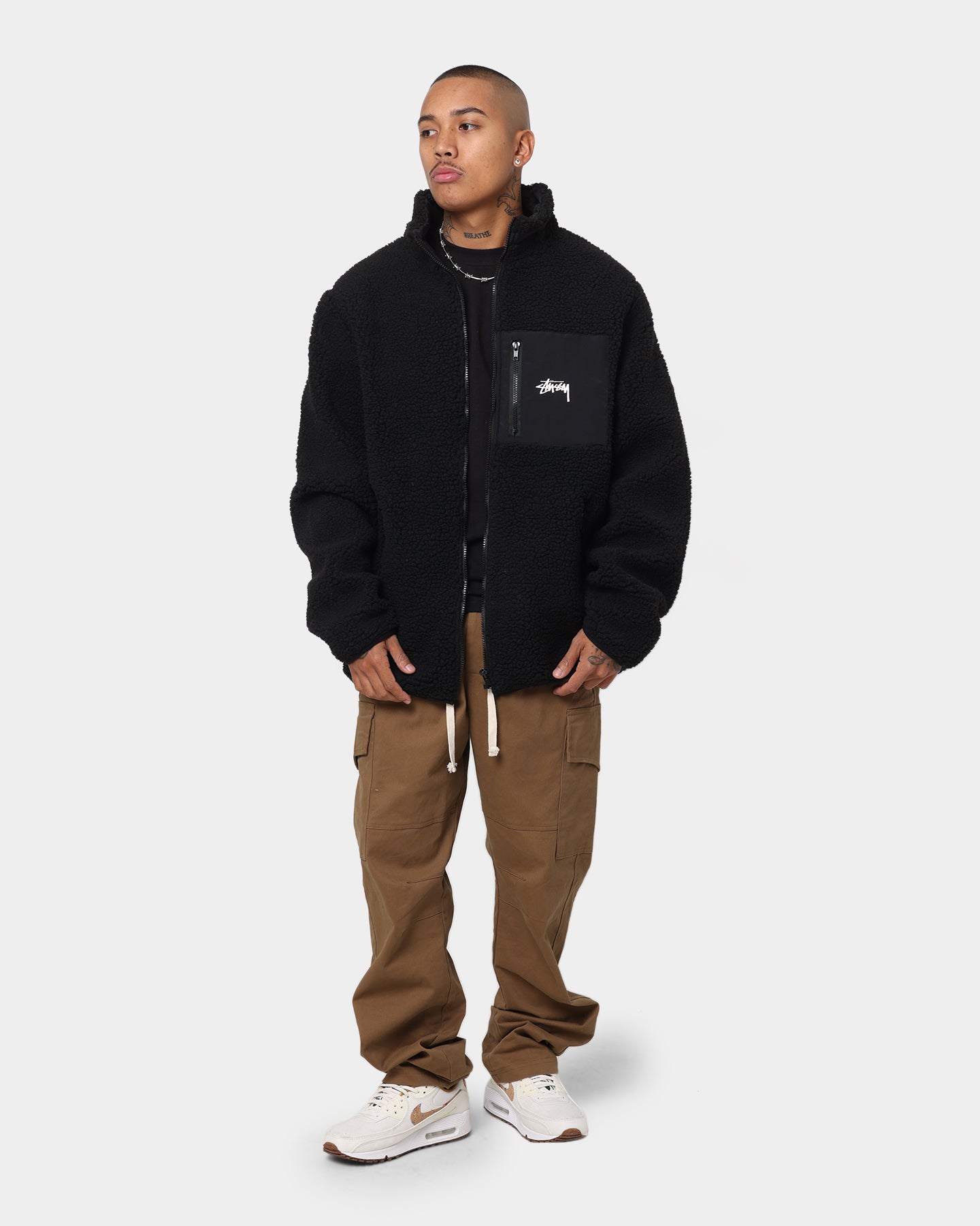 Stussy リバーシブル Reversible Stock Sherpa Jacket (STUSSY/ダウン