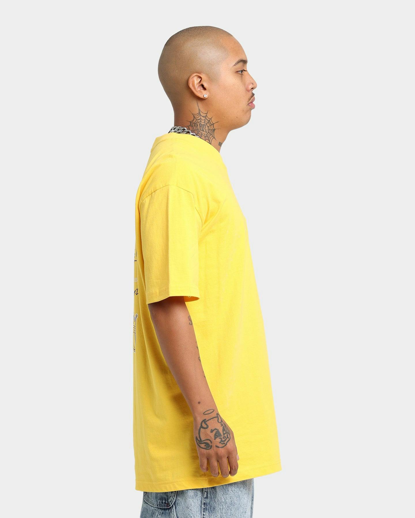 New Era Los Angeles Lakers City Graphics T-Shirt Yellow
