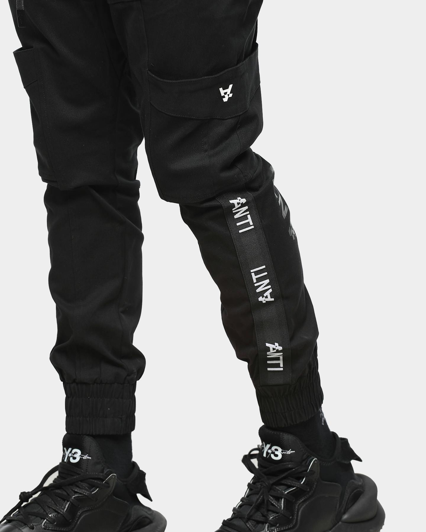 The AntiOrder Anti Stripe Cargo Pant Black Culture Kings NZ