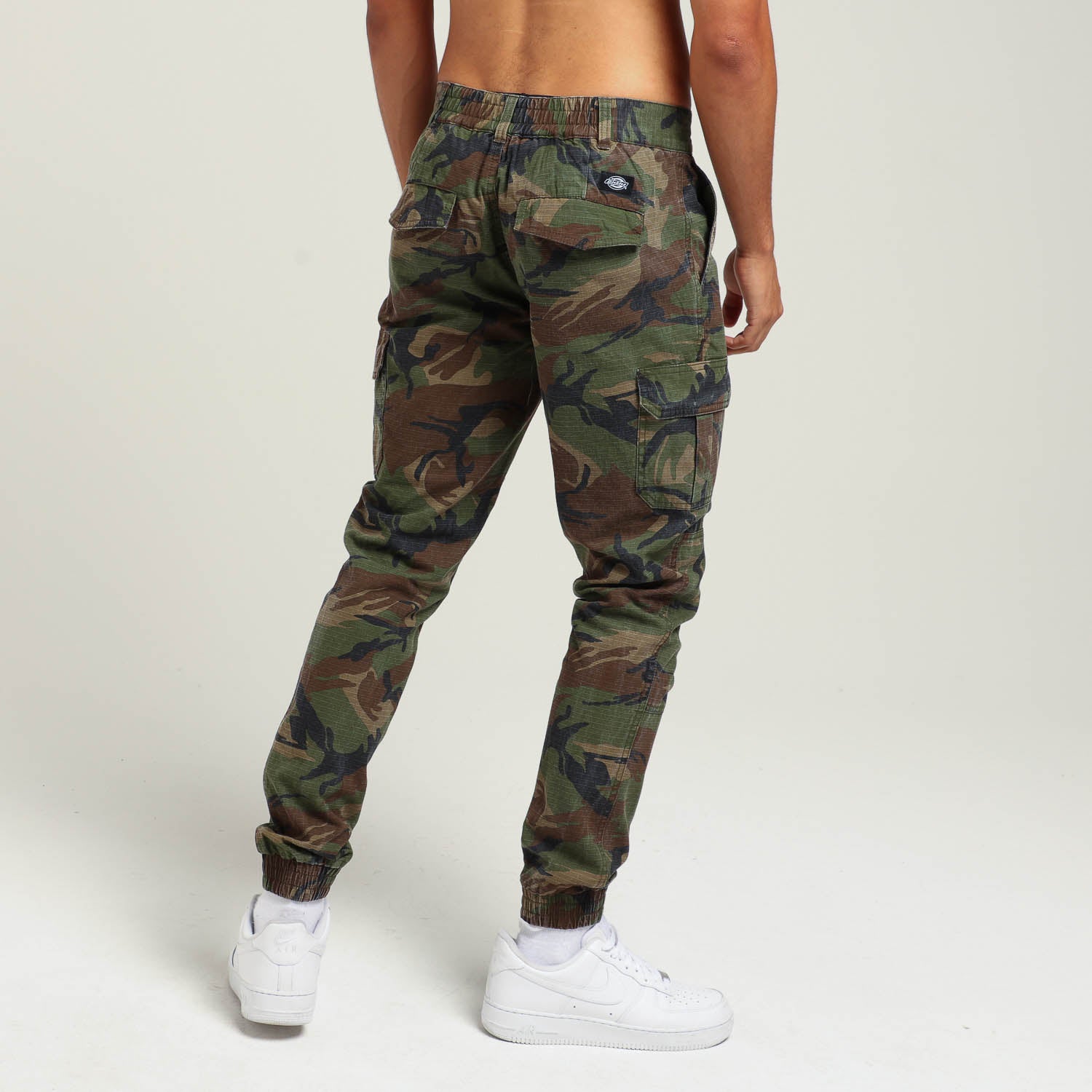 camo cuffed cargo pants