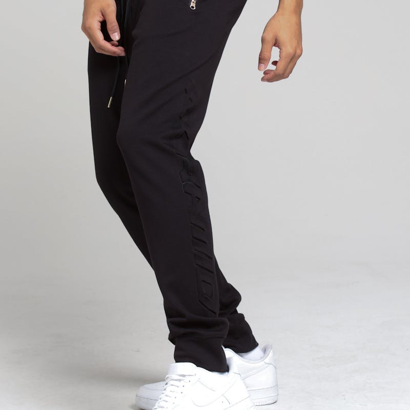 Black Embossed Logo Jogger Black  Culture Kings NZ