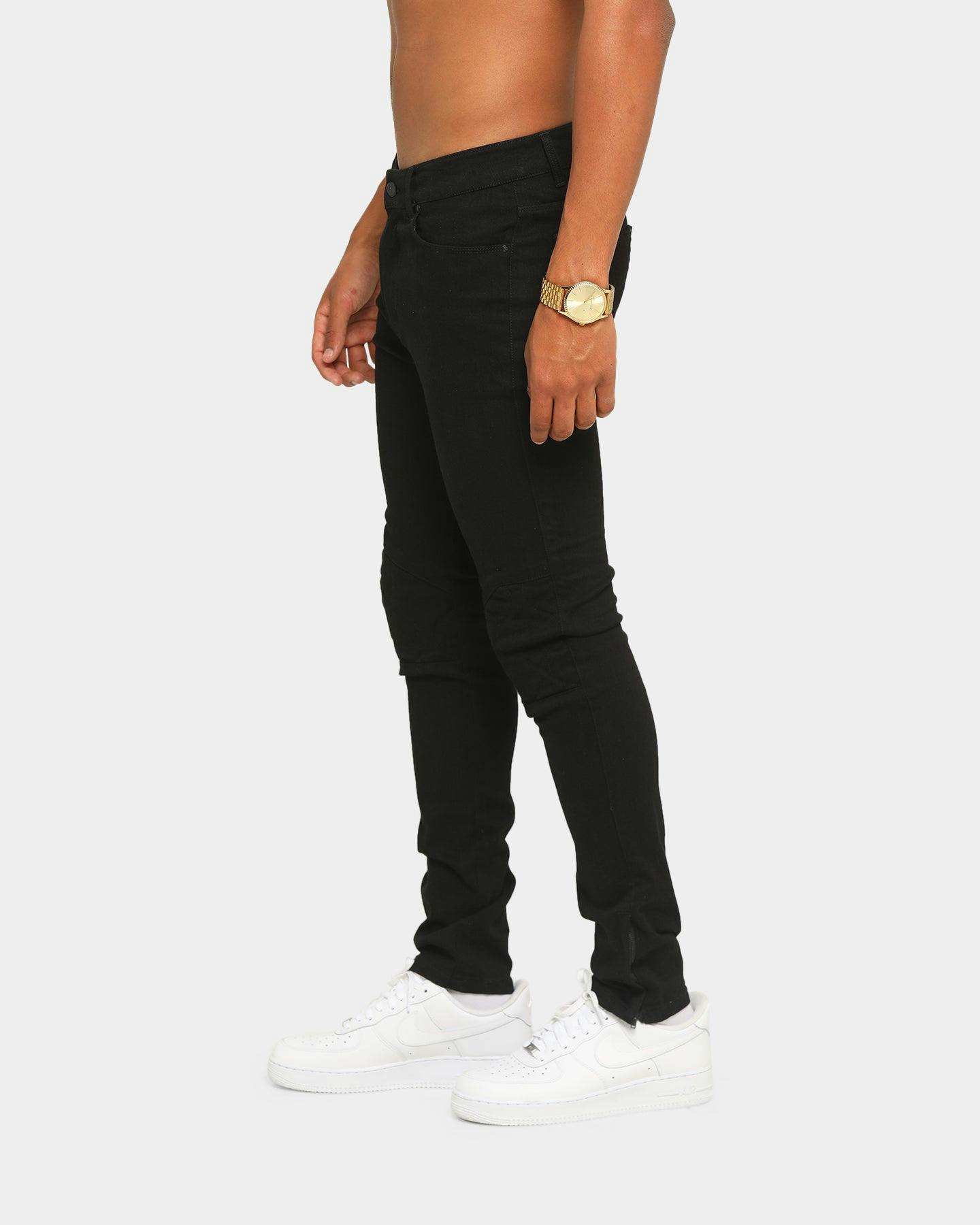 Carré Roadman Quilted Jeans Black Culture Kings NZ