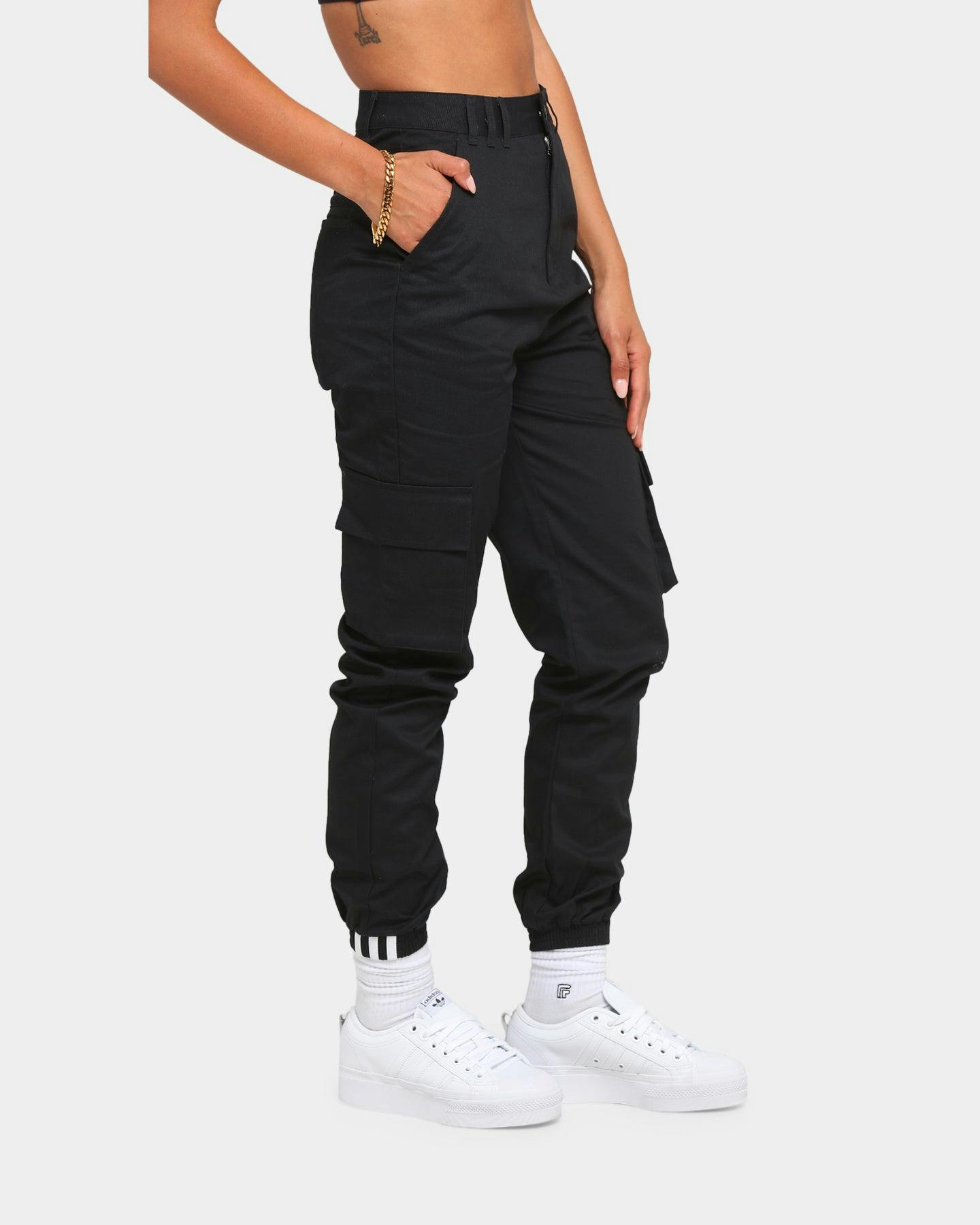 Adidas Women's Cargo Pants Black | Culture Kings NZ