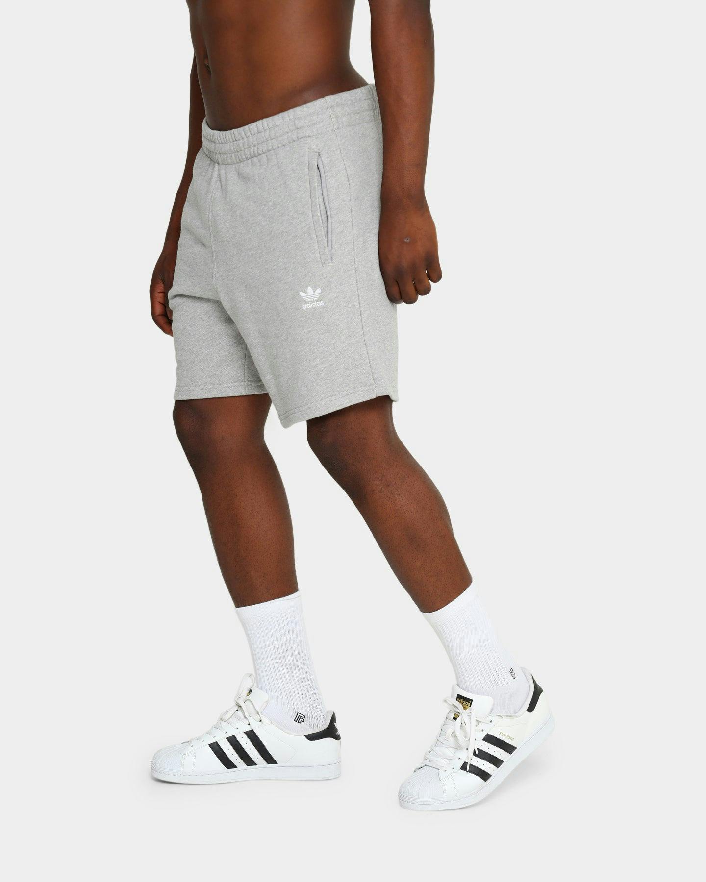 Adidas Essential Shorts Grey Heather Culture Kings NZ