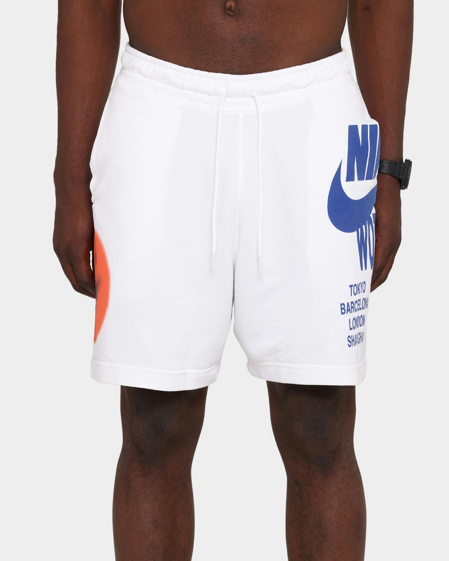 Nike Nike Sportswear "World Tour" French Terry Shorts White Culture