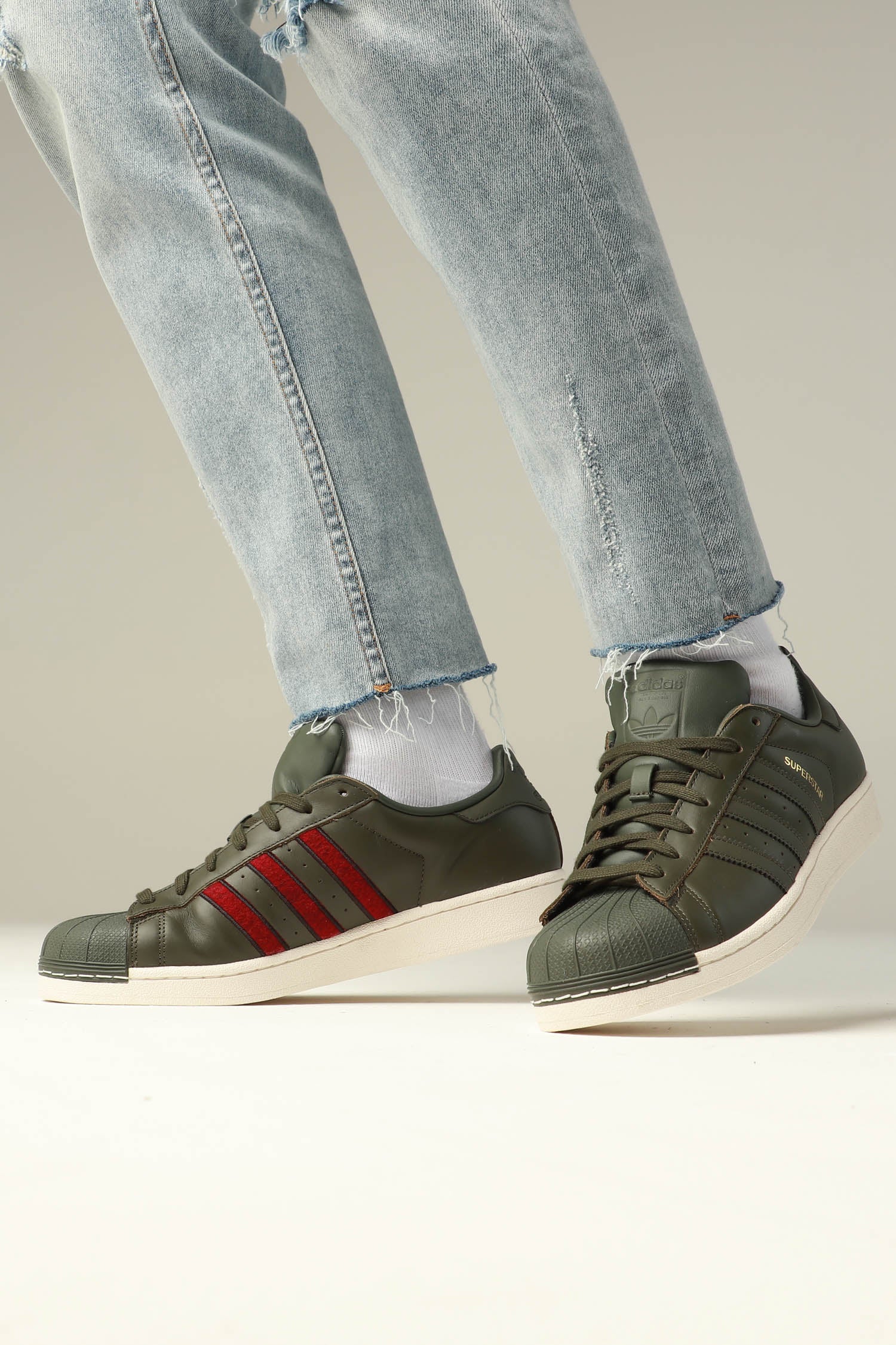 adidas jeans dark green