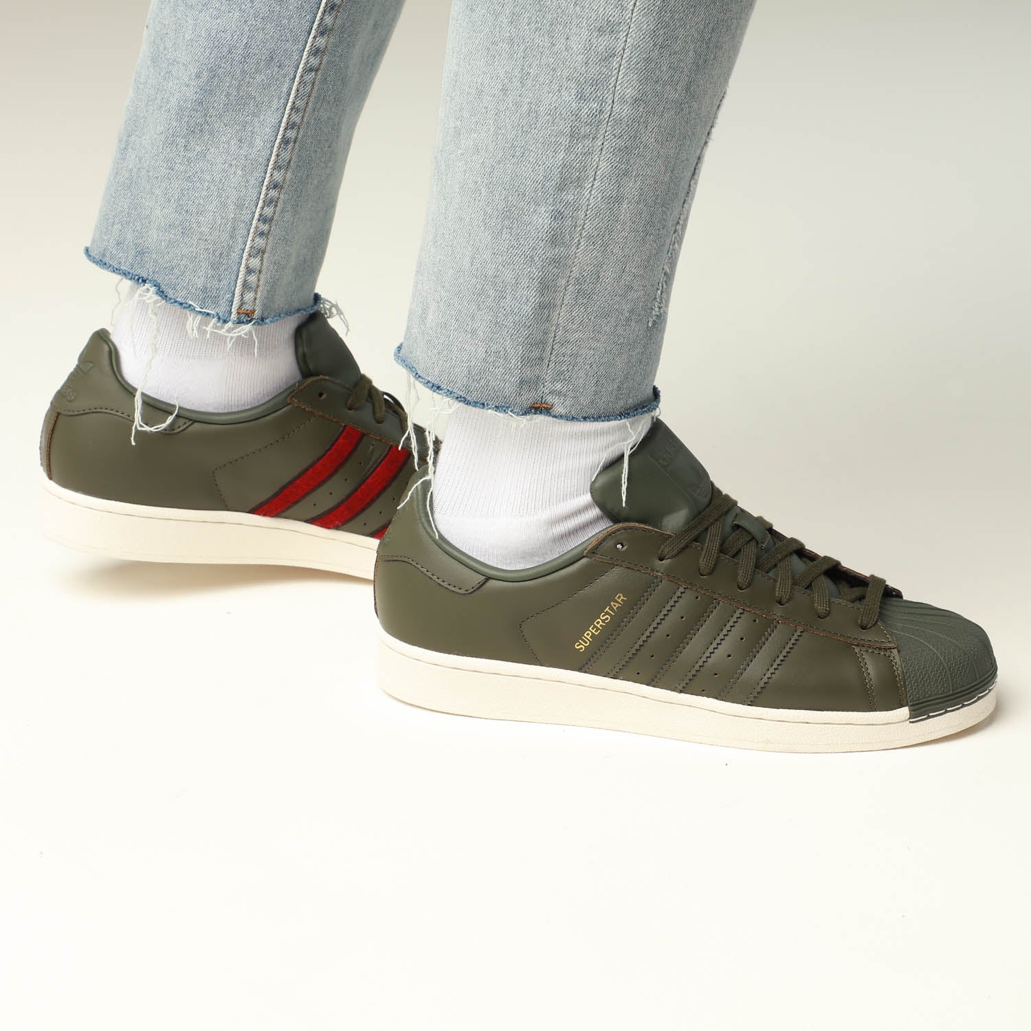 adidas jeans dark green