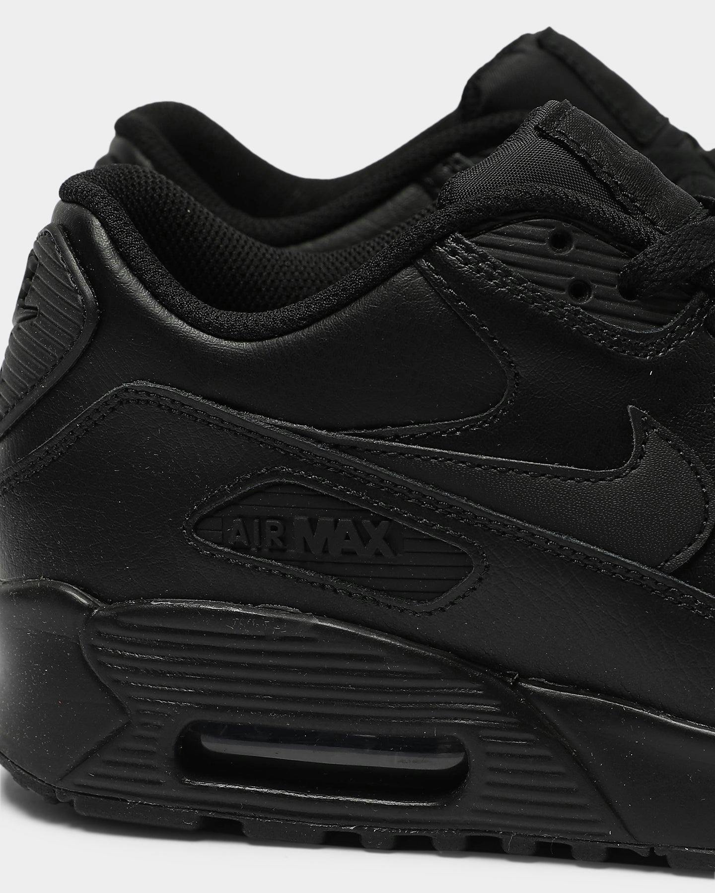 all black leather nike air max