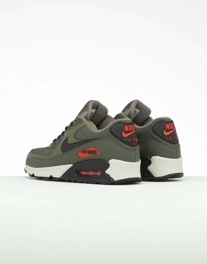 Nike Air Max 90 Essential OliveBlackOrange Nike Air Max 90 Essential OliveBlackOrange