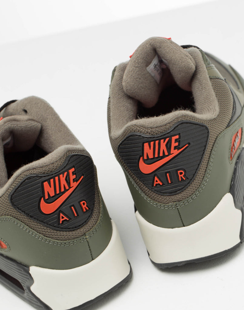 Nike Air Max 90 Essential OliveBlackOrange Nike Air Max 90 Essential OliveBlackOrange
