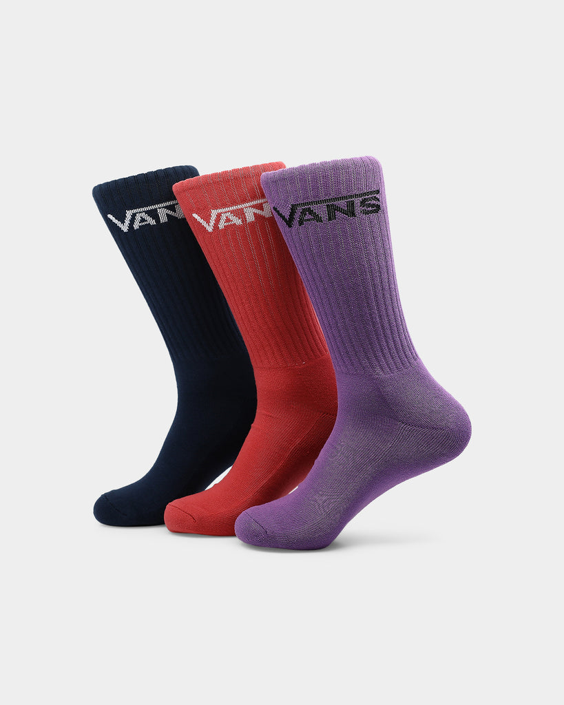 Vans Classic Crew (6.5-9) 3PK Black Dewberry