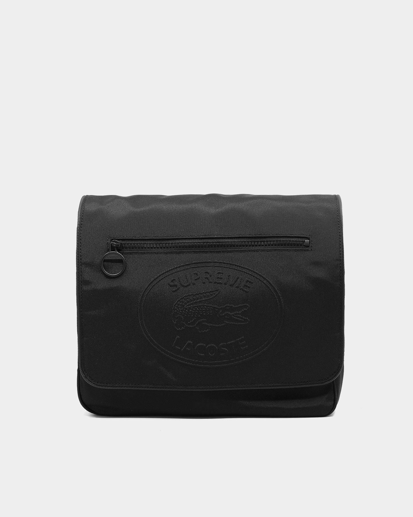 Supreme lacoste small discount messenger bag black