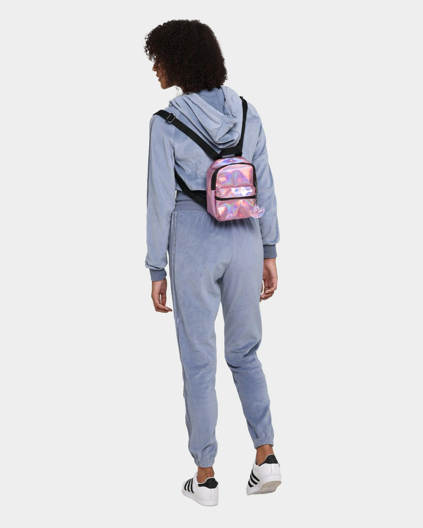 Adidas Ladies Iridescent Mini Backpack Hazy Rose Culture Kings NZ