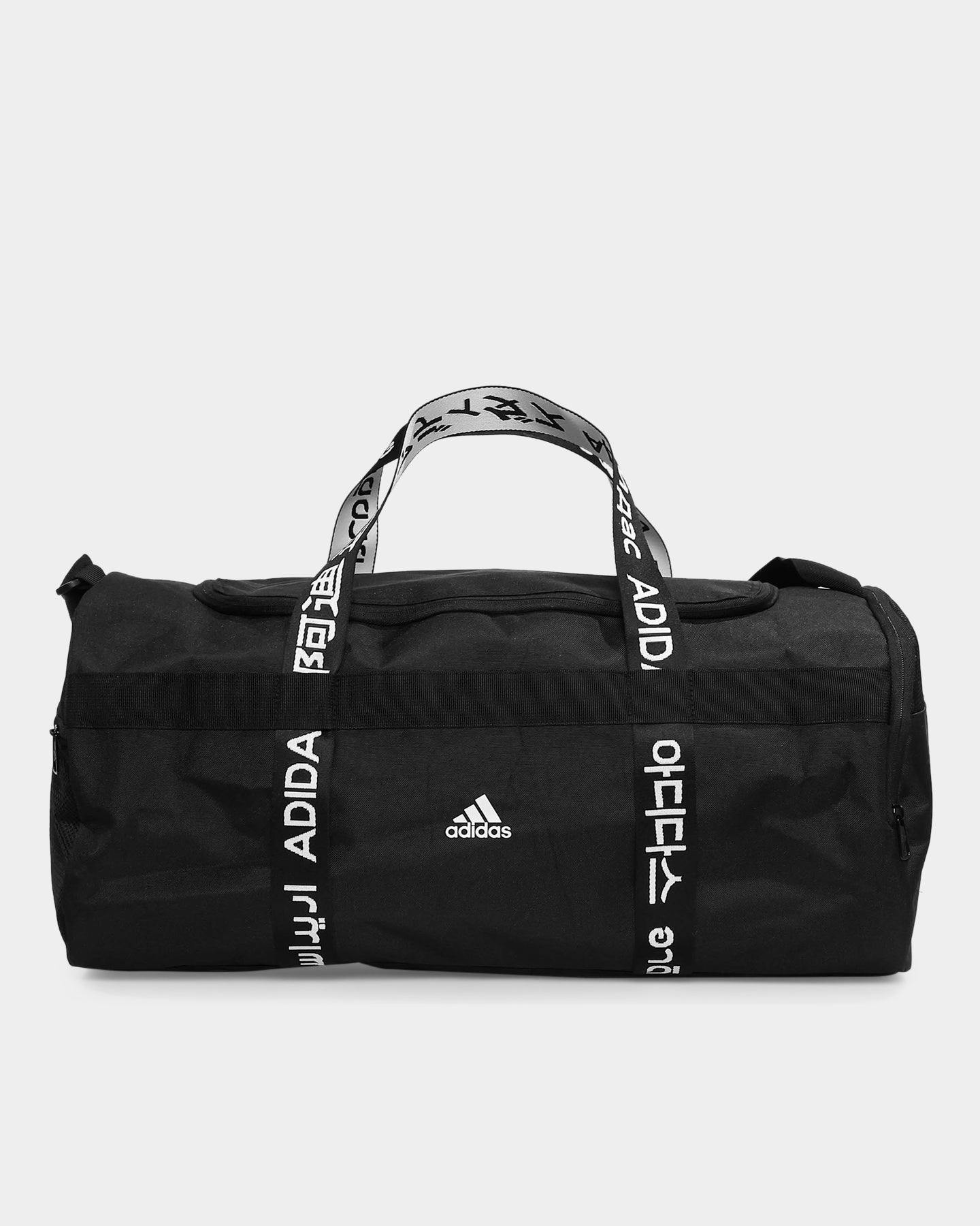 adidas duffle bag white