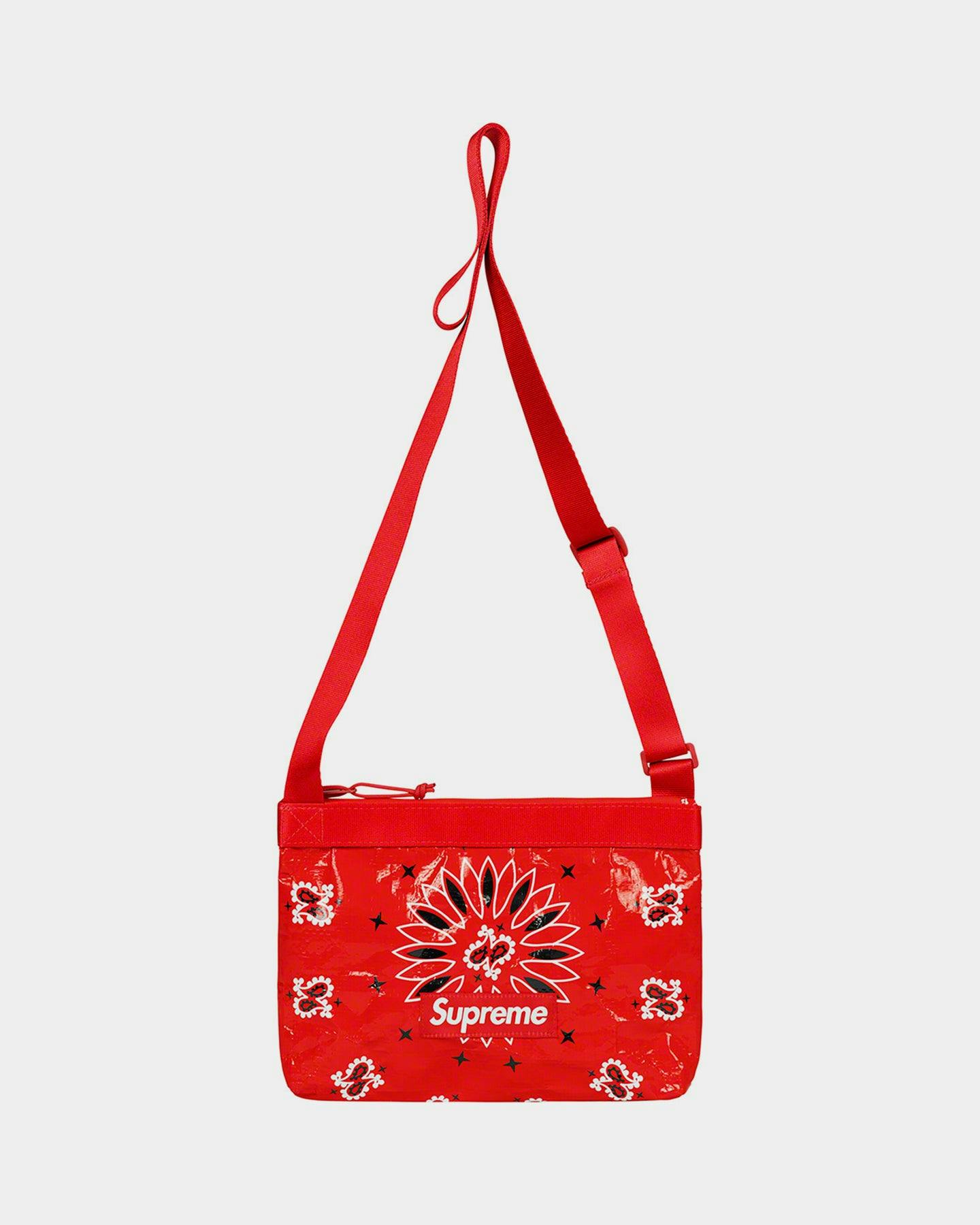 supreme brown bandana bag