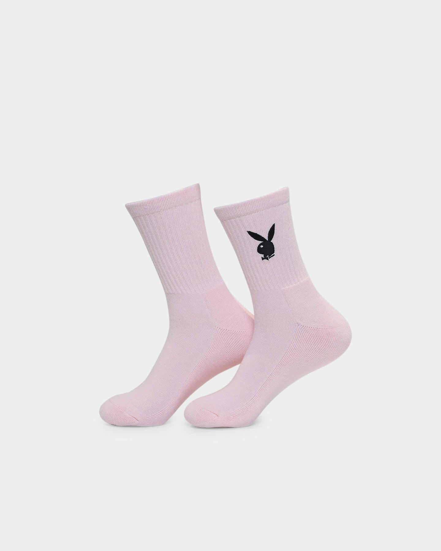 Playboy Women's Crew Socks 3 Pack White Culture Kings NZ