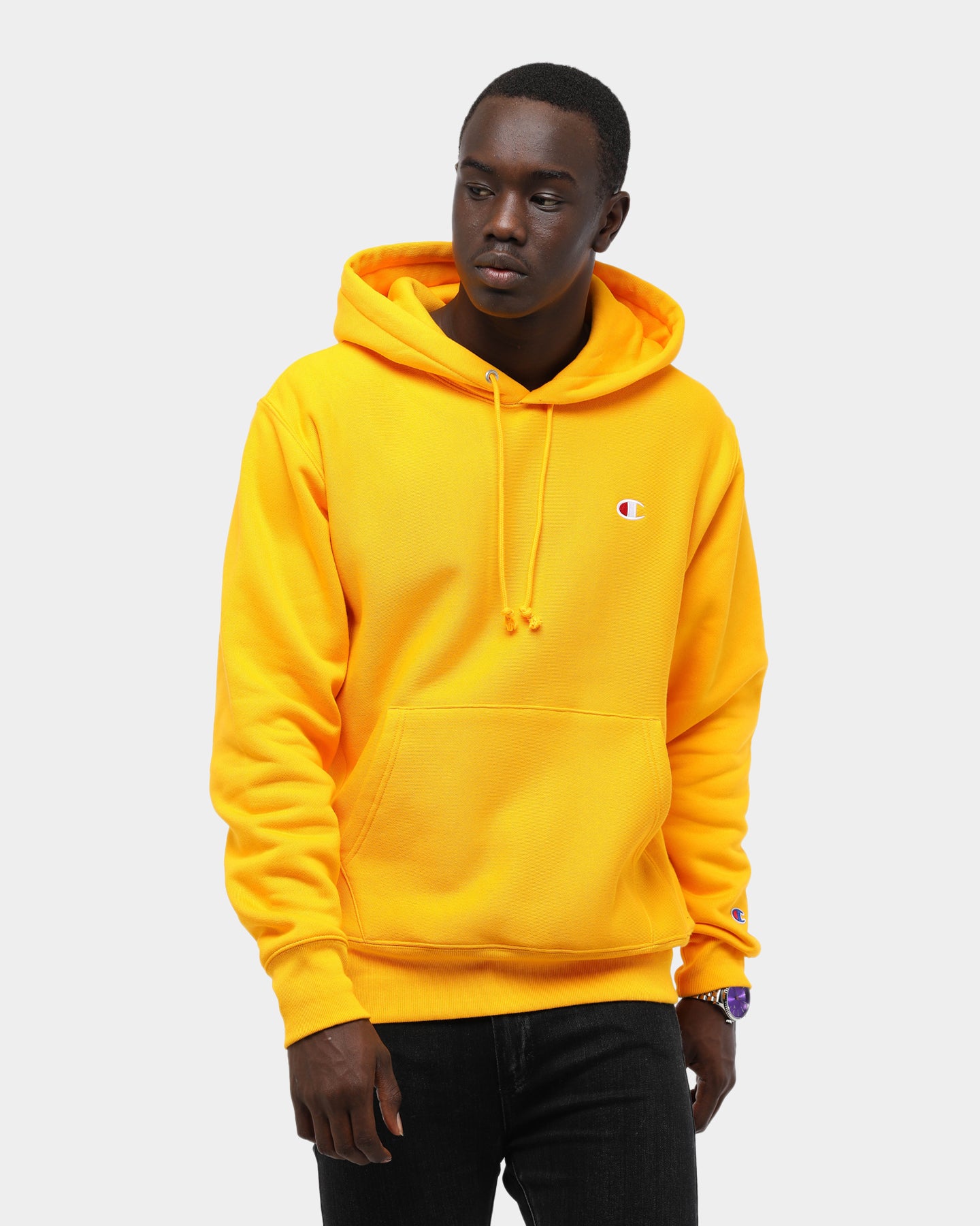yellow champion hoodie nz