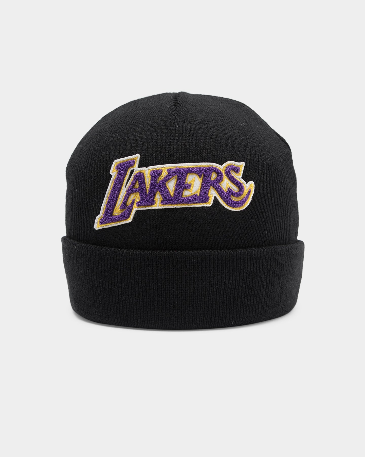 mitchell and ness lakers beanie