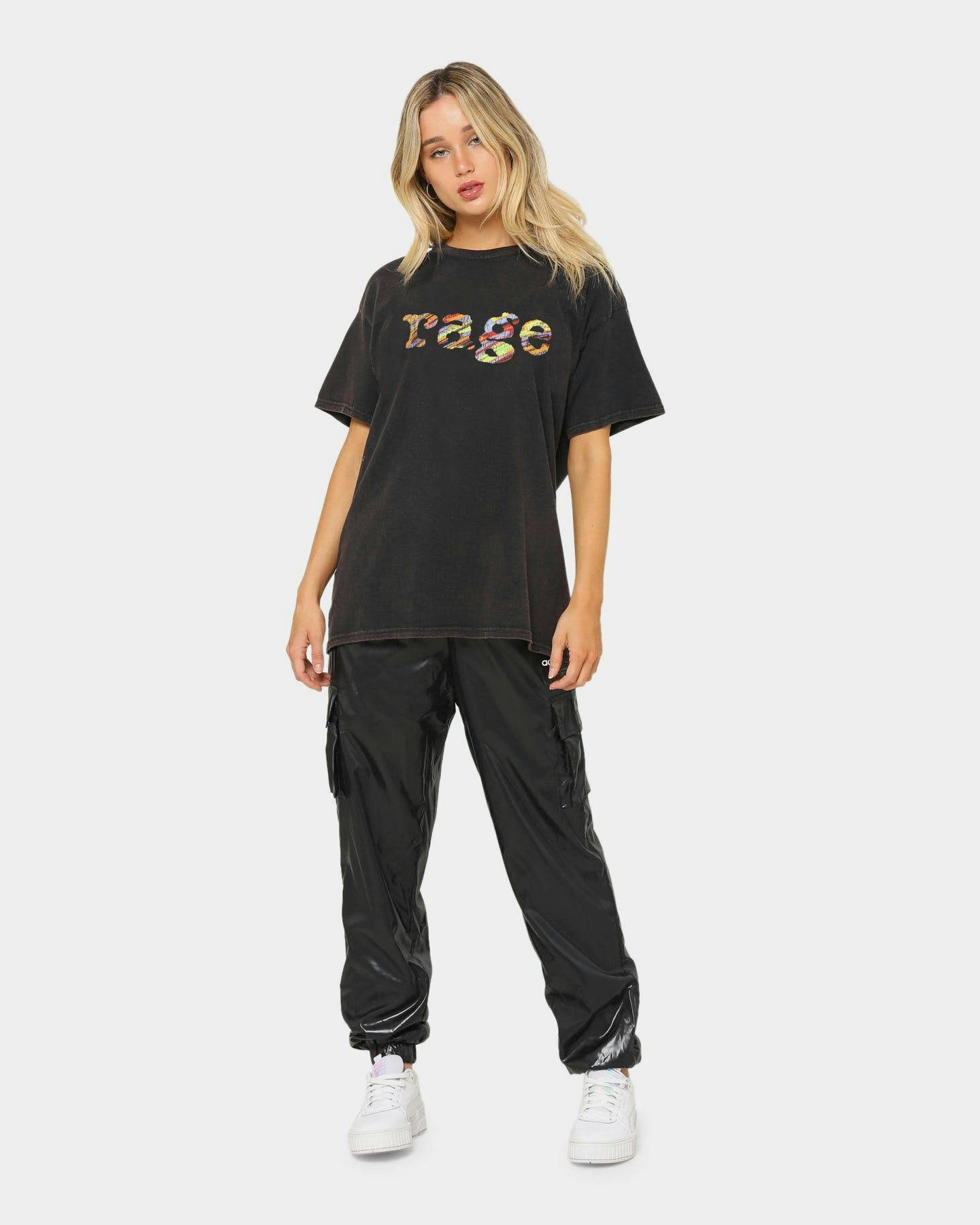 RAGE Men's Rage Vintage T-Shirt Black Wash
