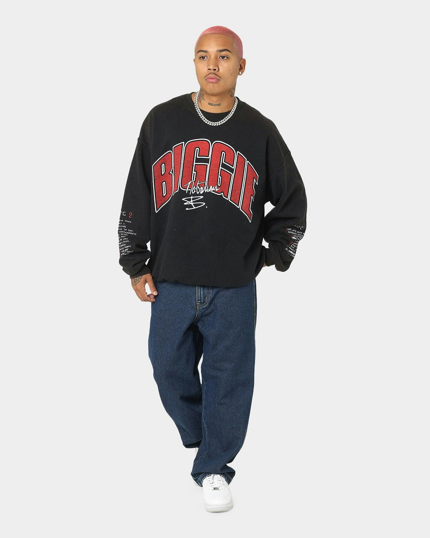 Notorious B.I.G Biggie Tracklist Crewneck Black