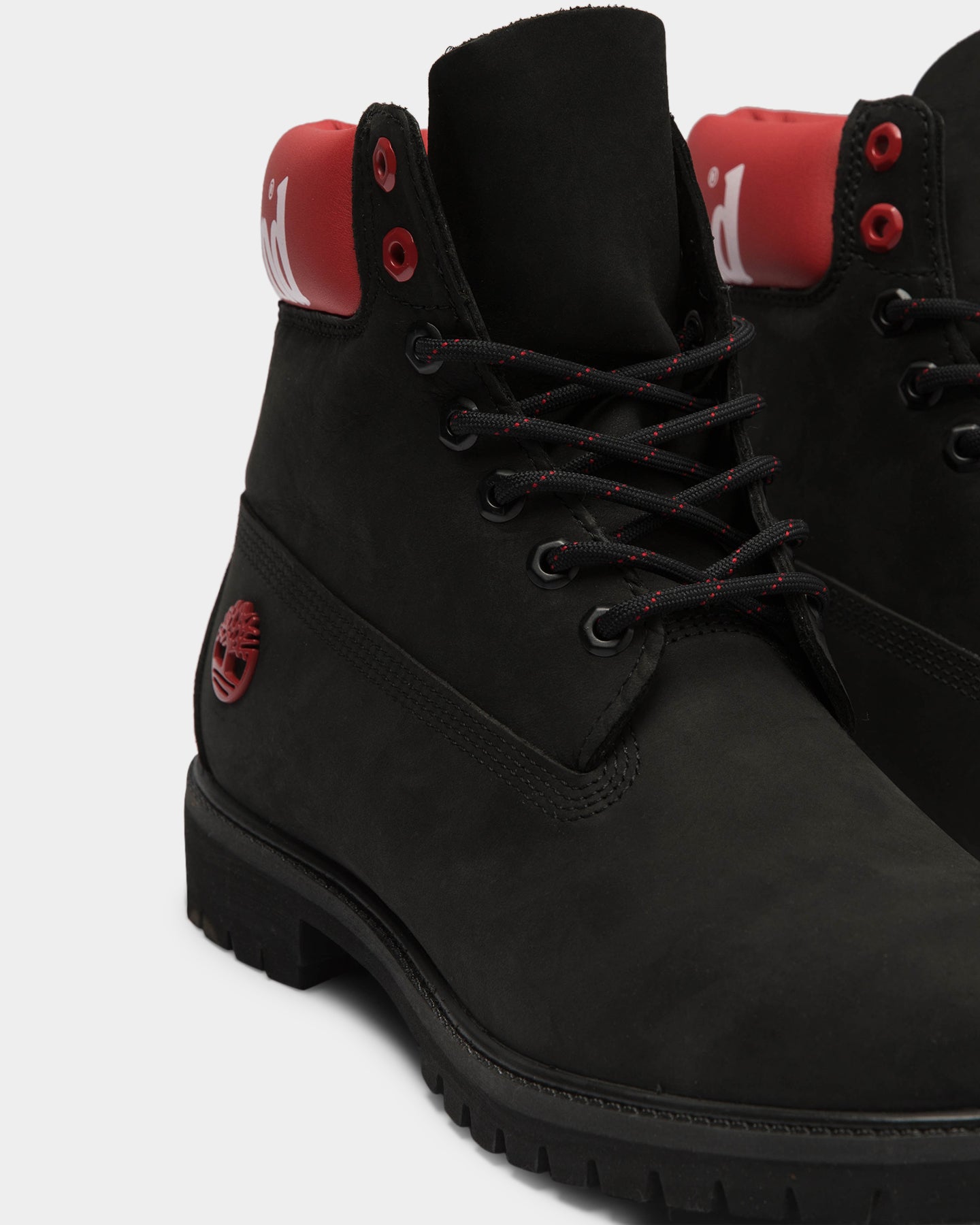 red and black timberlands