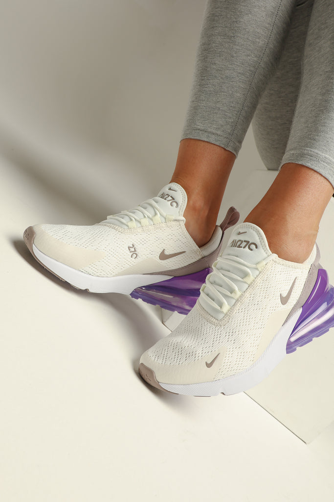 Nike Women's Air Max 270 SailSpace Purple Nike Air Max 270 Sneakers SailPumiceSpace PurpleWhite