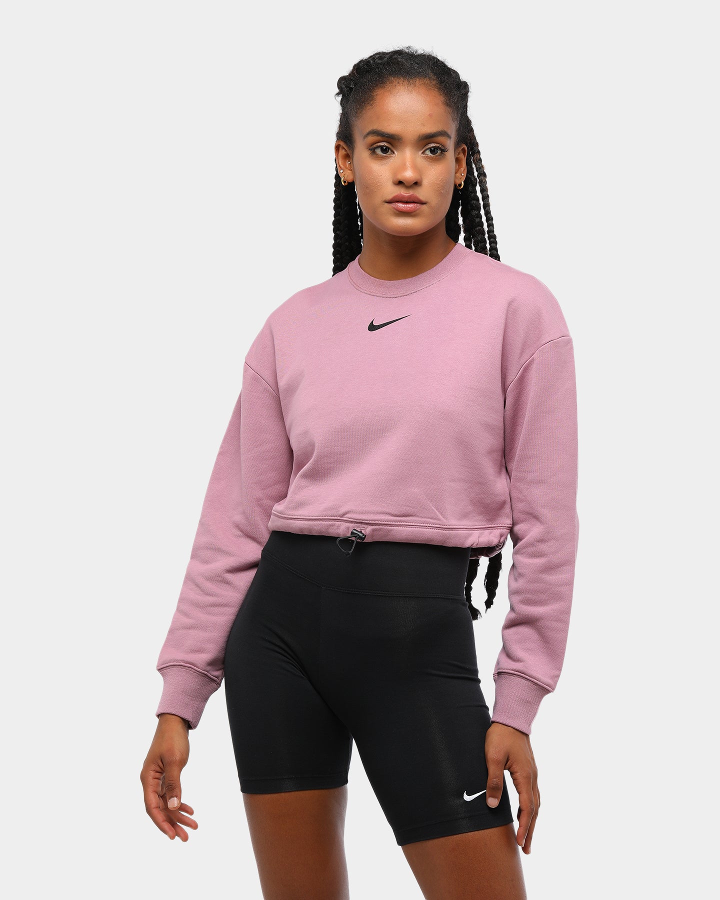 nike swoosh crop crew sweatshirt