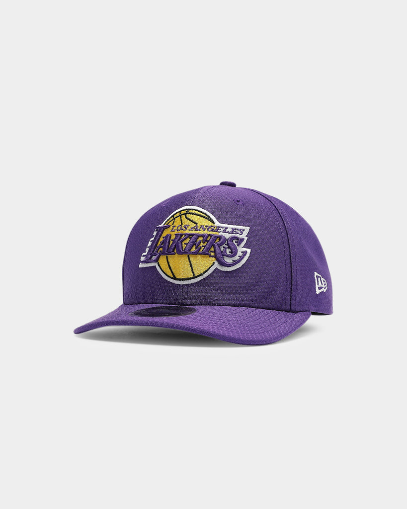 New Era Los Angeles Lakers 9FIFTY Precurved Hex Era Snapback Purple